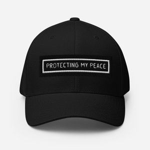 Protecting My Peace Bar Structured Twill Cap